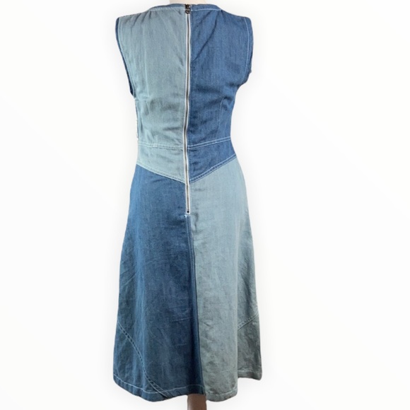 Holding Horses Denim Color Block Dress size 2 🖤 - Picture 4 of 10